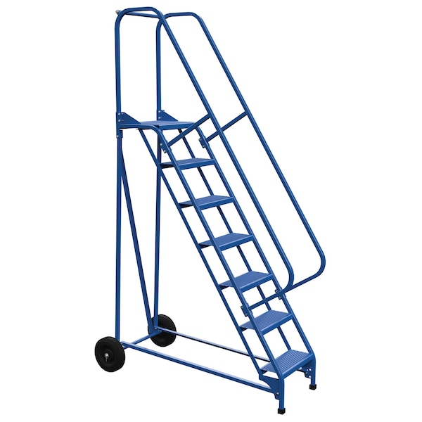 Vestil 100 H Steel Roll A Fold Ladder, 58 deg., Perf, 7 Step, 7 in Steps LAD-RAF-7-P - main